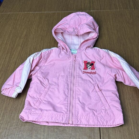 Vintage Disney Disneyland Resort Pink Minnie Mouse Jacket Baby Girls Size 12mos - Picture 1 of 6
